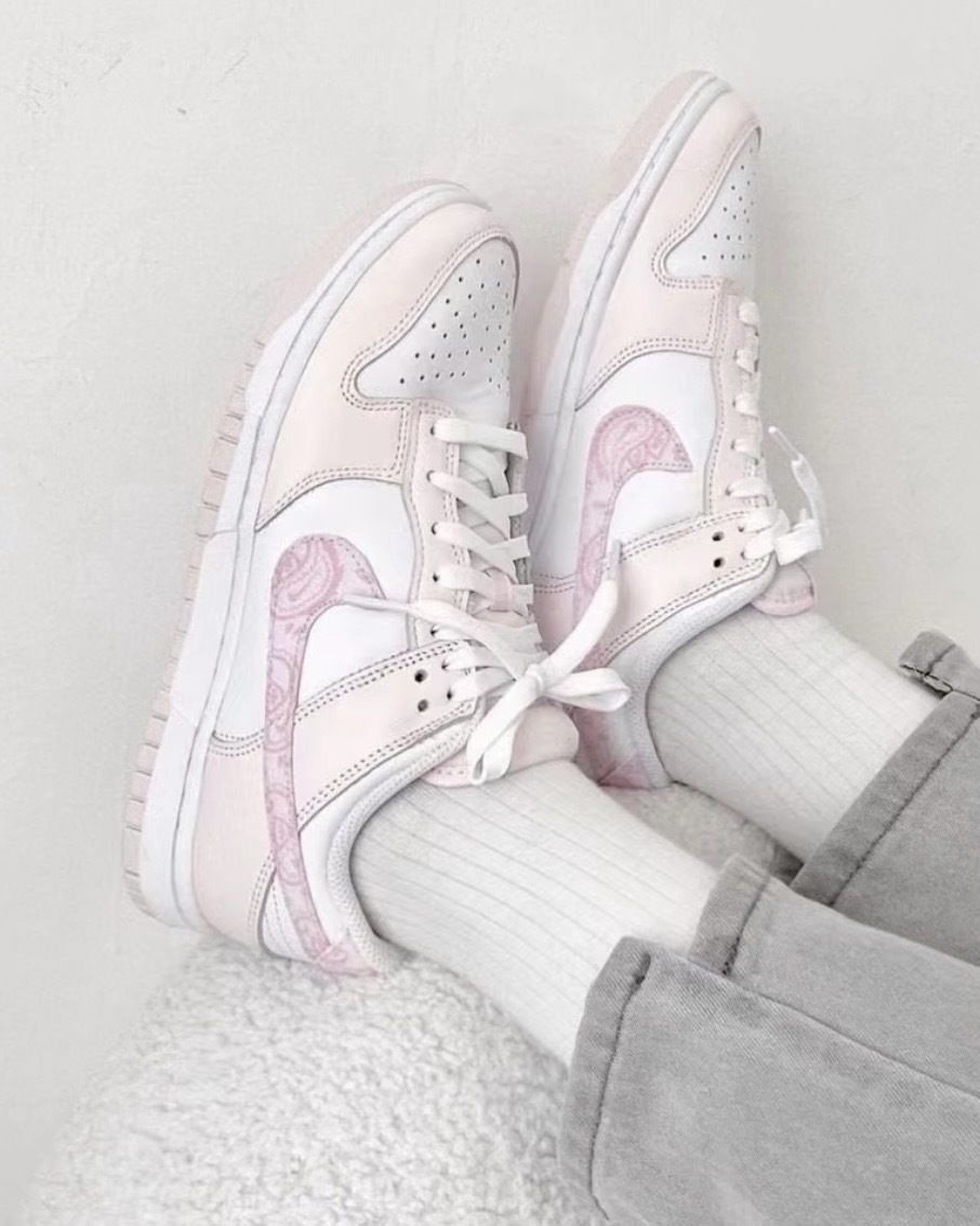 Nike W Dunk Low Essential Paisley Pack Pink 變形蟲 櫻花粉