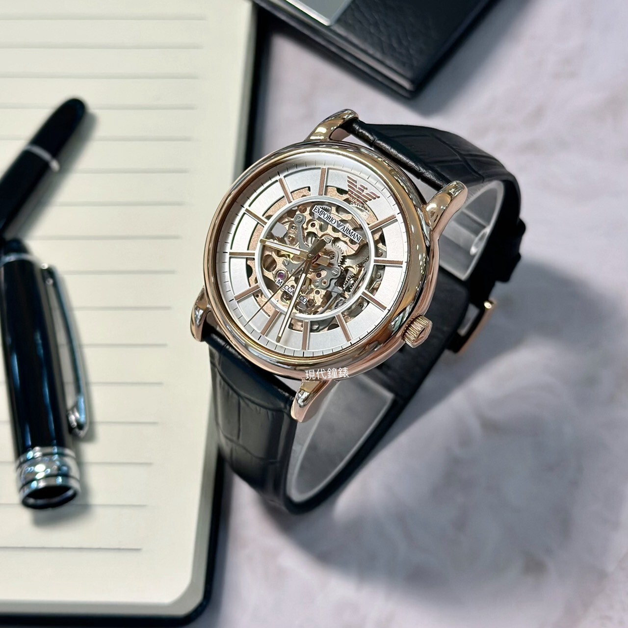 【EMPORIO ARMANI 亞曼尼】高質感經典款 AR60007 43mm 現代鐘錶