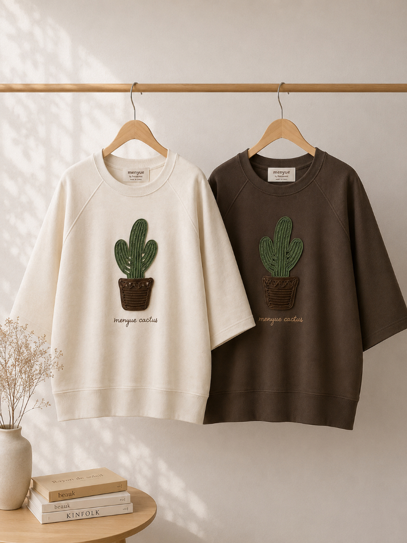 清新植栽系★小仙人掌棉T