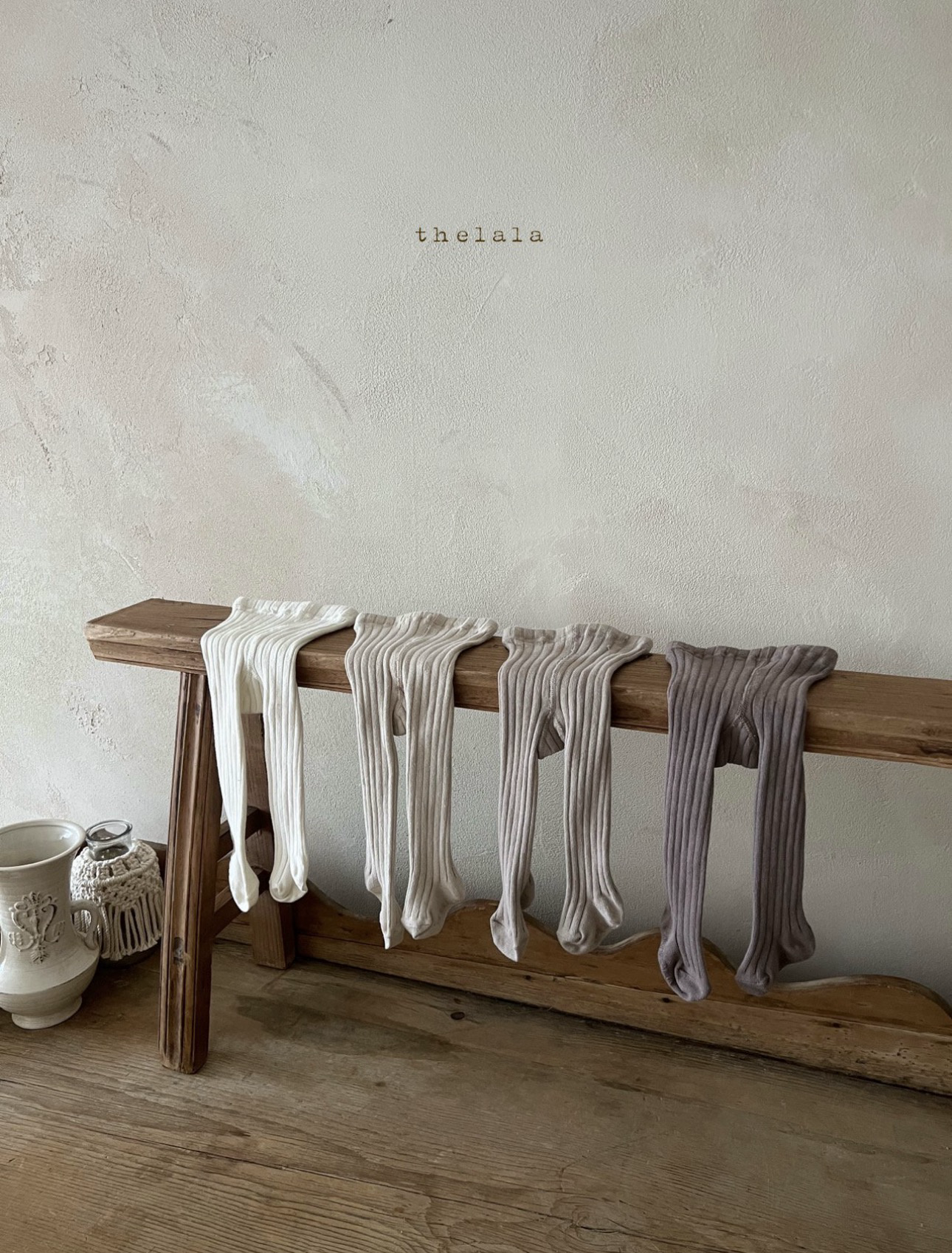 THELALA Ribbed Tights