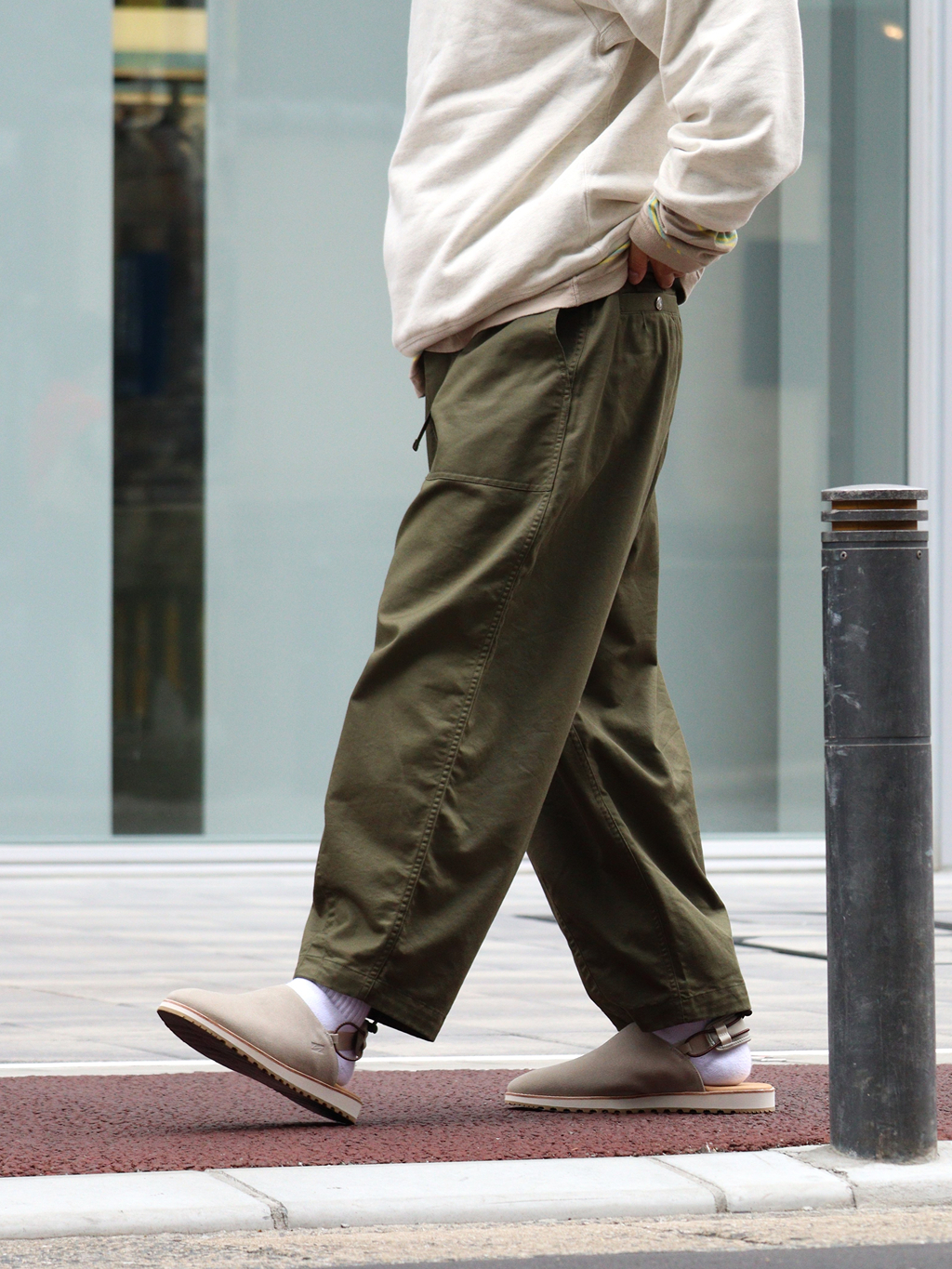 預購┃日本 紫標 TNF 直營限定 COOLMAX Chino Wide Cropped Pants 寬版 九分 工作褲