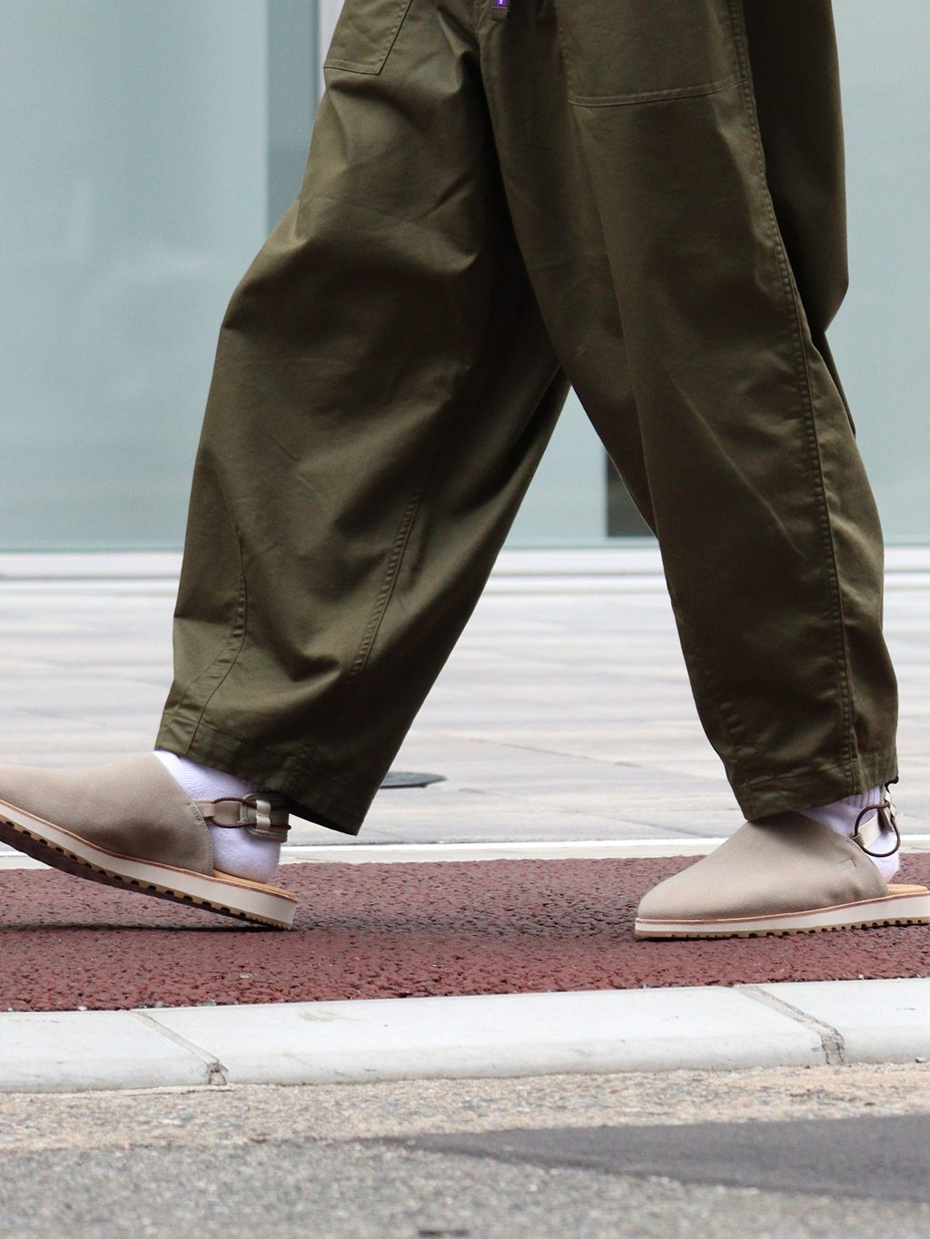預購┃日本 紫標 TNF 直營限定 COOLMAX Chino Wide Cropped Pants 寬版 九分 工作褲