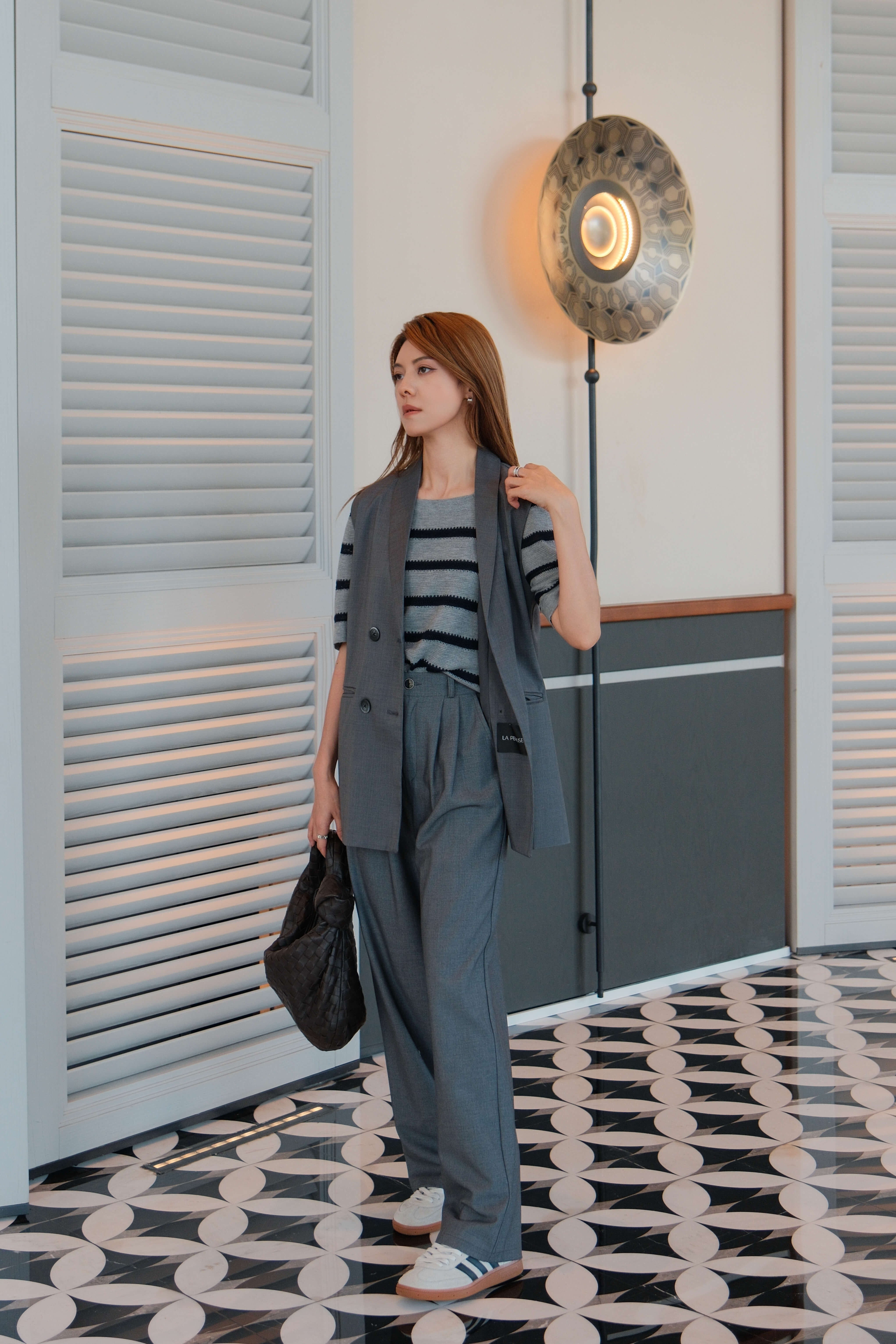 Oversized Double-Breasted Viscose-Blend Vest_BZ259L18