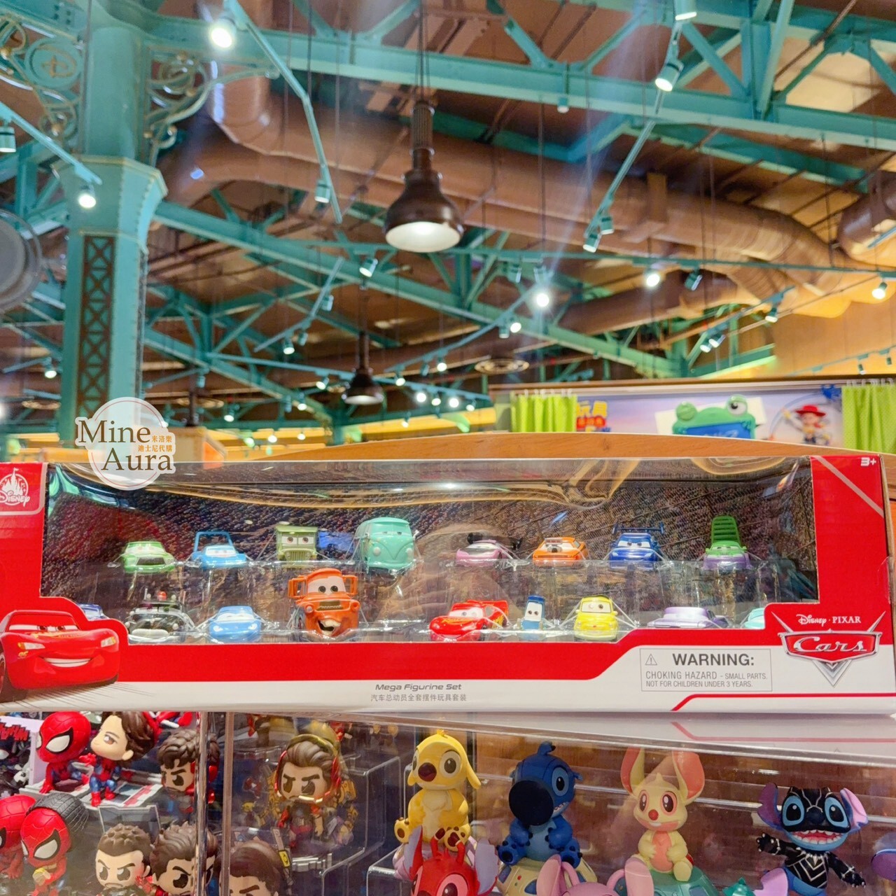 閃電麥坤 Lightning McQueen 小汽車 模型 套組 汽車總動員 Cars -上海迪士尼樂園