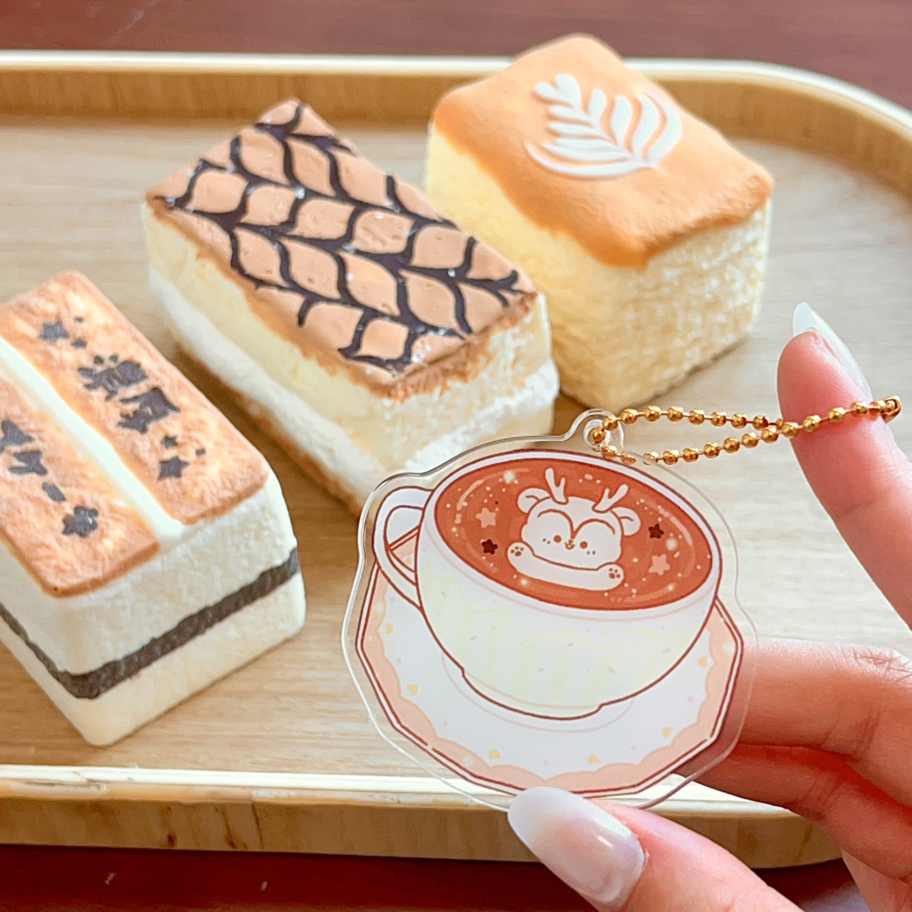 (Pre-Order) Afternoon Cake Handmade Squishy (Playable by hand)