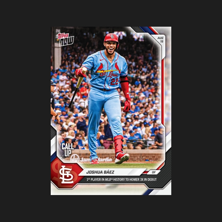 Joshua Báez - 2026 MLB Topps NOW® 球員卡 #555