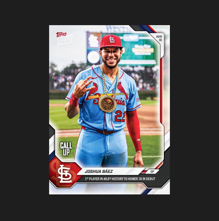Joshua Báez - 2026 MLB Topps NOW® 球員卡 #555
