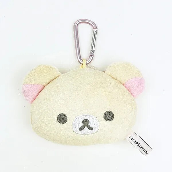 Rilakkuma Korilakkuma Fluffy Mirror Mascot Keychain