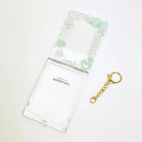 Rilakkuma Chairoikoguma Clear Deco Card Holder