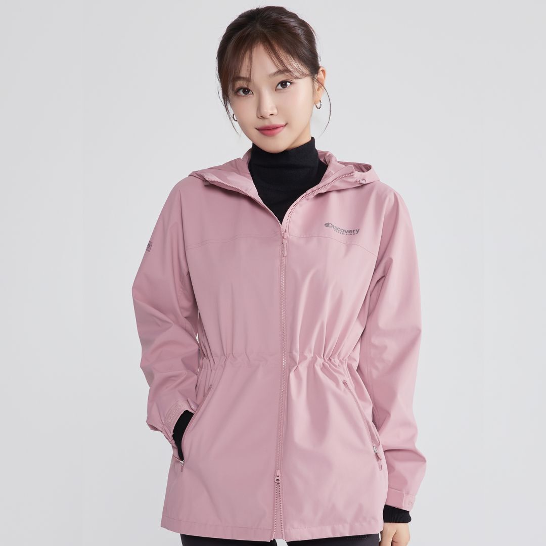 A35 Discovery Expedition 女裝中長款3L防風外套 - 粉紅色｜DWWJ4B054-PKS