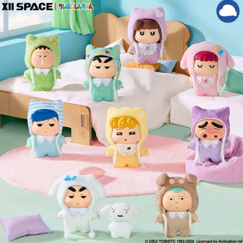 【盲盒】X11 SPACE 蠟筆小新睡不醒的一天系列MINI毛絨 盲盒 6976984134915 [台灣現貨]