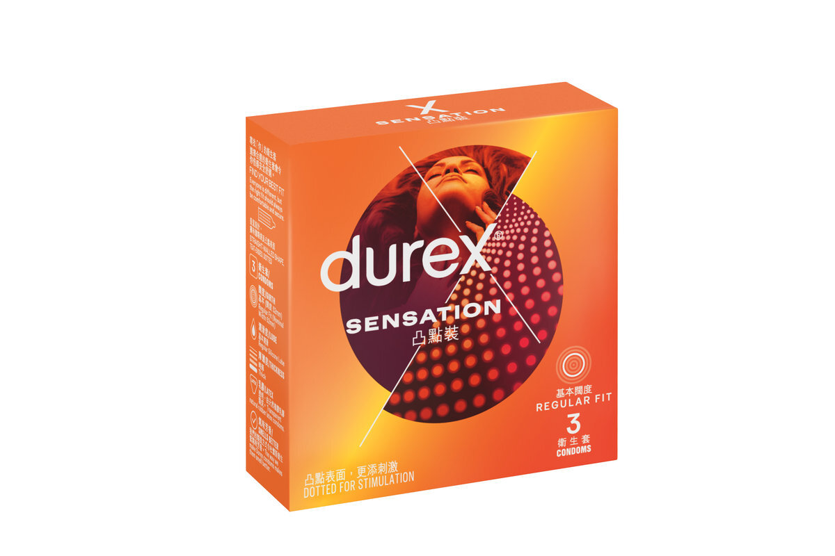 Durex - 杜蕾斯凸點裝安全套衛生避孕套3片裝