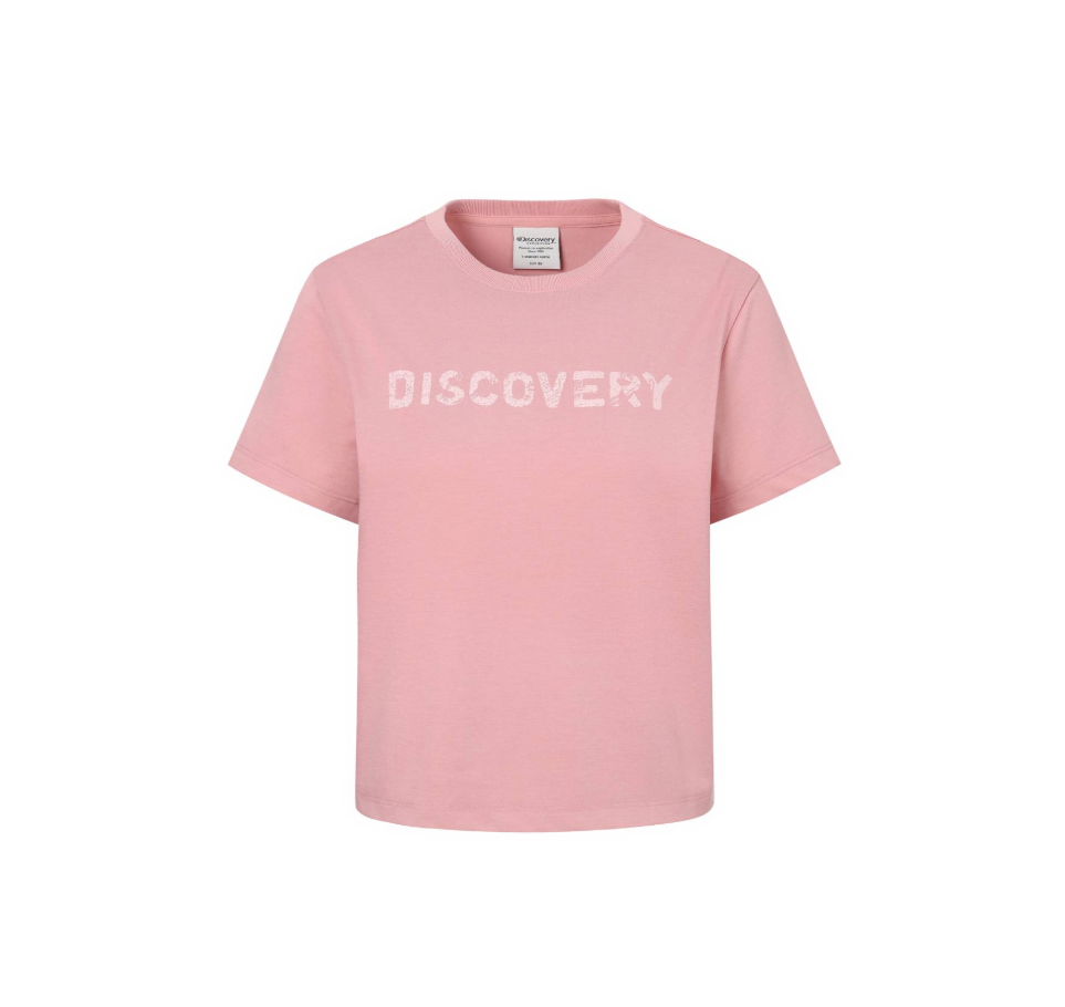 A46 Discovery Expedition Freshvent Big Logo 女裝短袖 T-Shirt - 粉紅色｜DWRS9G053-PKD