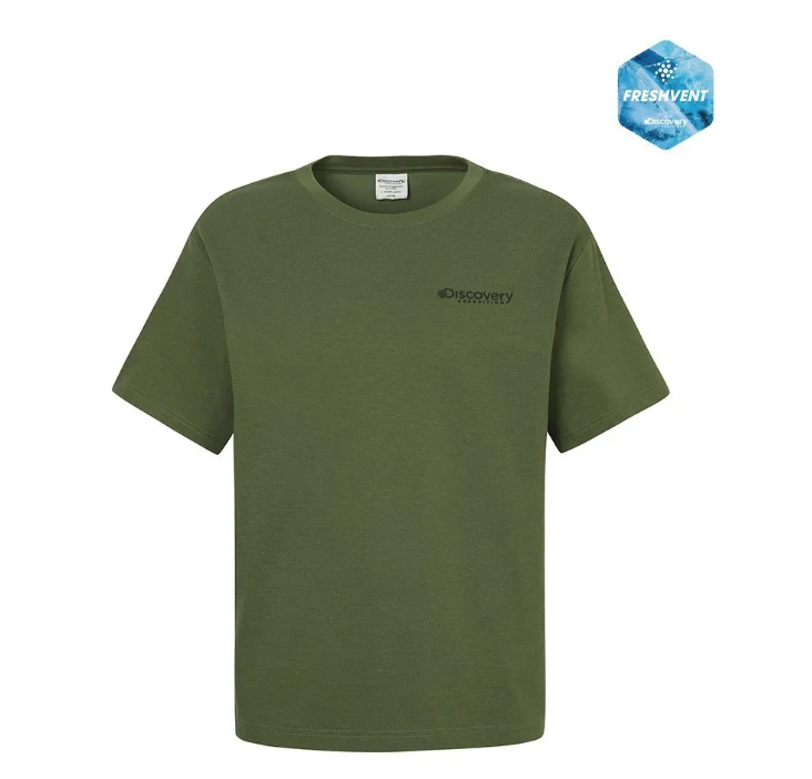 A50 Discovery Expedition 露營手繪圖案短袖 T-Shirt - 綠色｜DXRS8T053-KAD