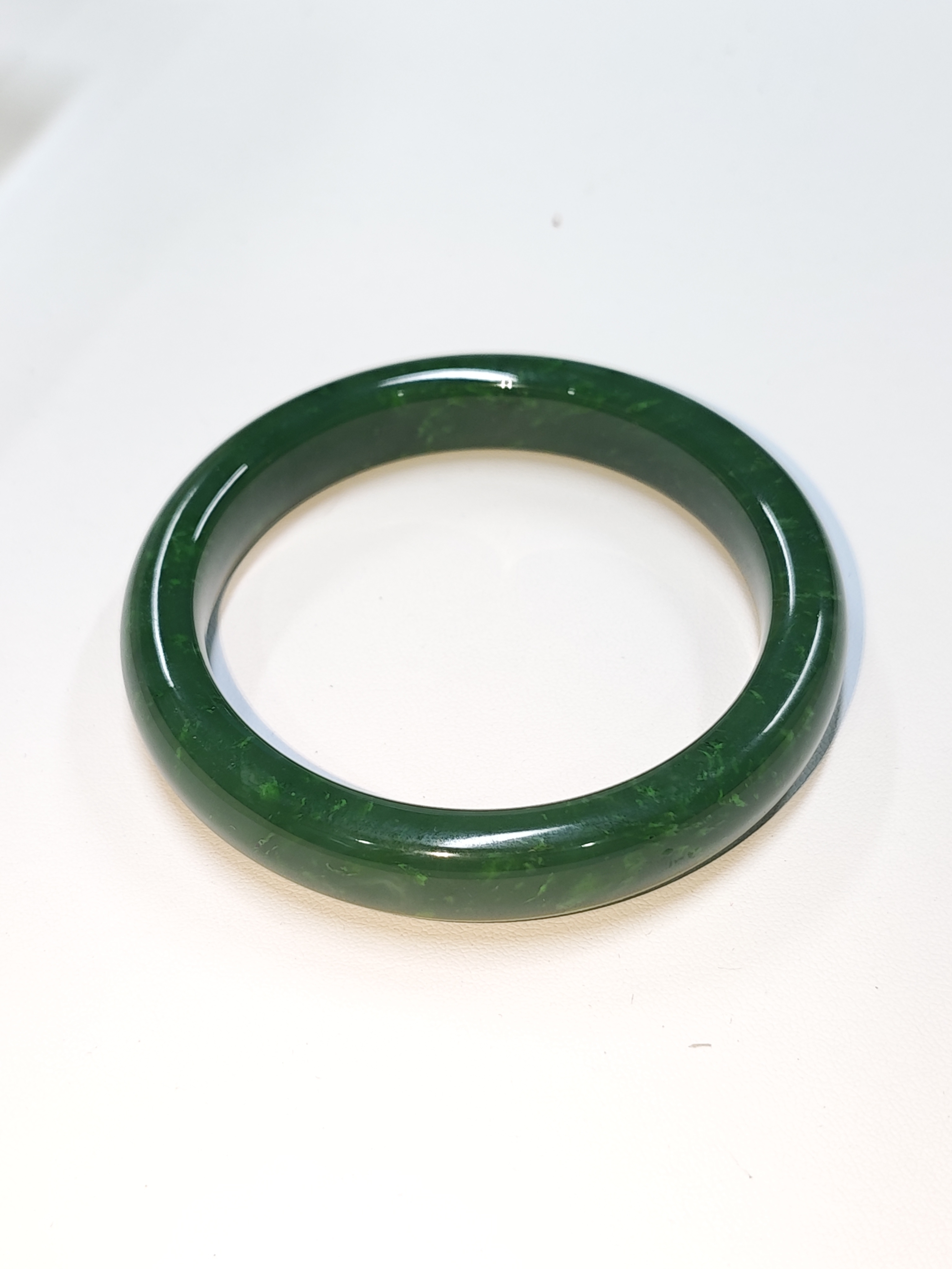 SZ050和田玉碧玉綠晶手鐲 (HT-SZ-020)