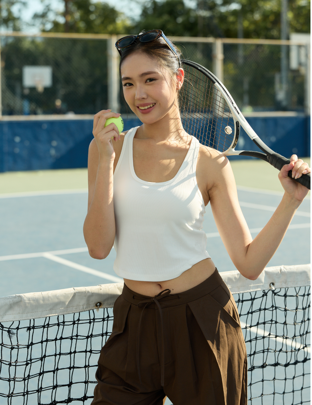 Sleek Racerback Padded Sports Bra Top (White/3 Sizes)