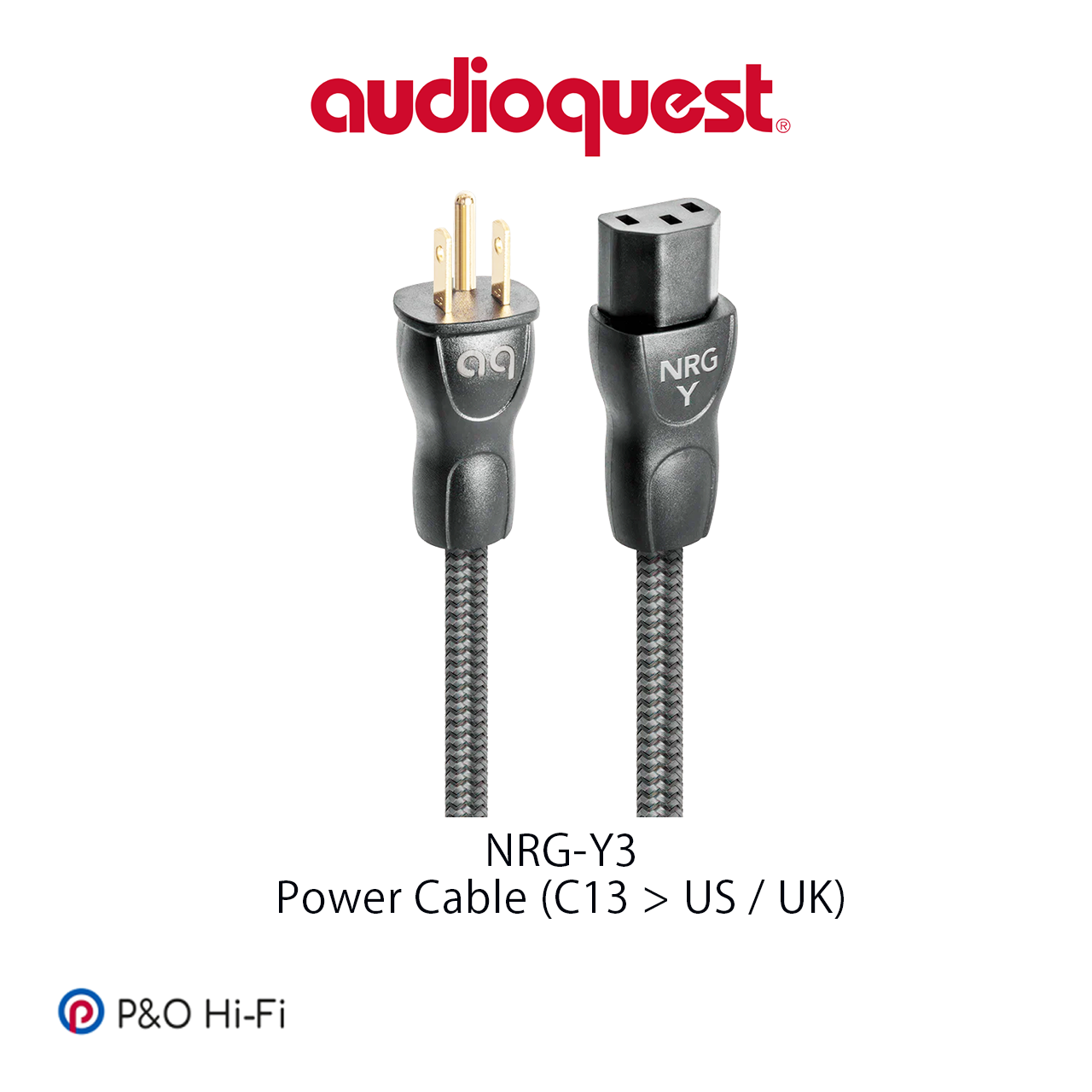 AudioQuest  NRG-Y3 X 系列電源線 (C13 > US / UK Plug) (2M)