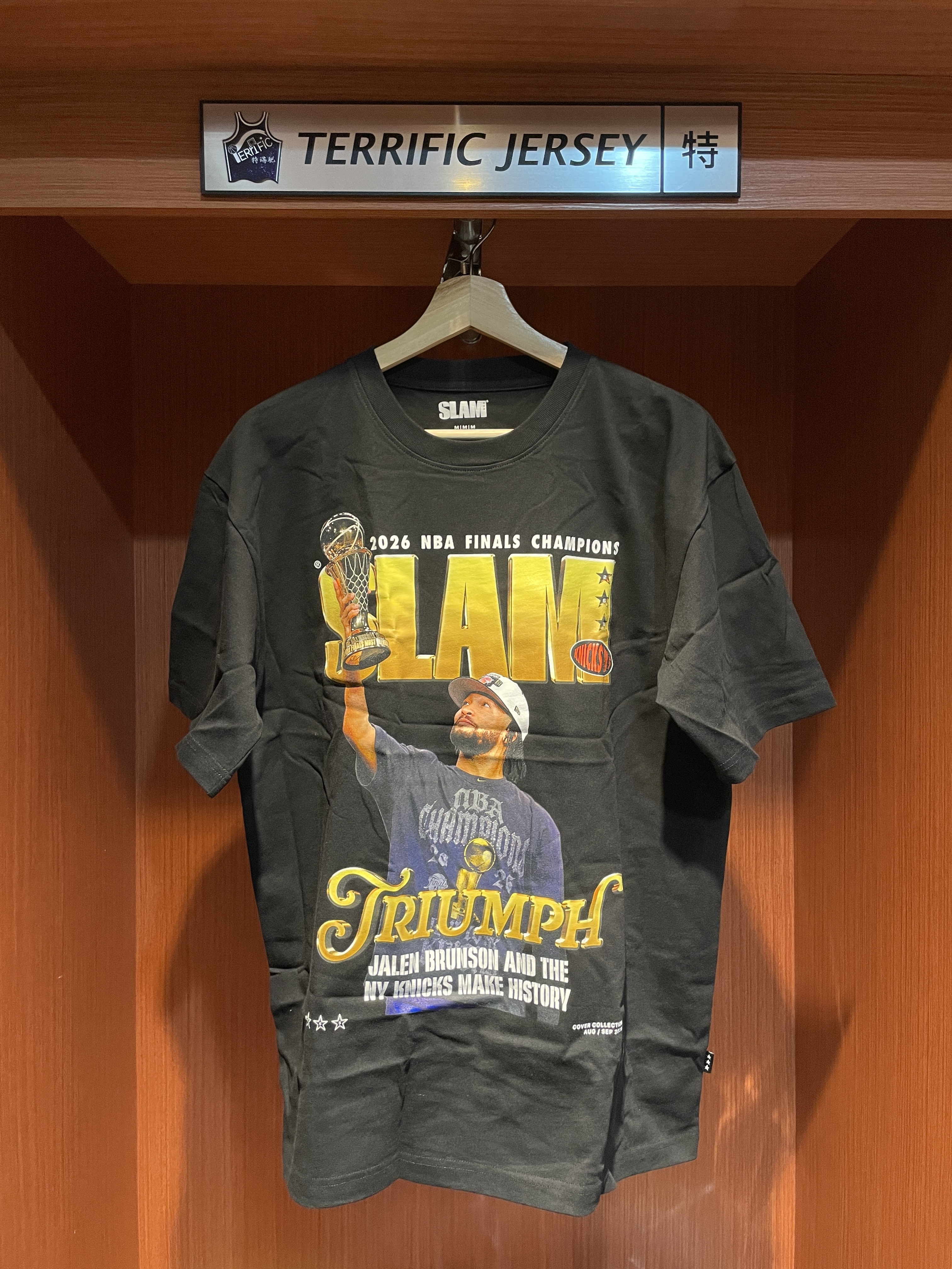 NBA短袖 Jalen Brunson 紐約尼克 黑 2026 NBA Finals Champions SLAM 雜誌封面 Slam Cover Tee 棉質 全新