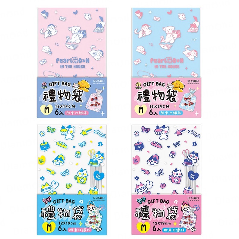 四季紙品 禮物袋(中) 3入組【BC4011】