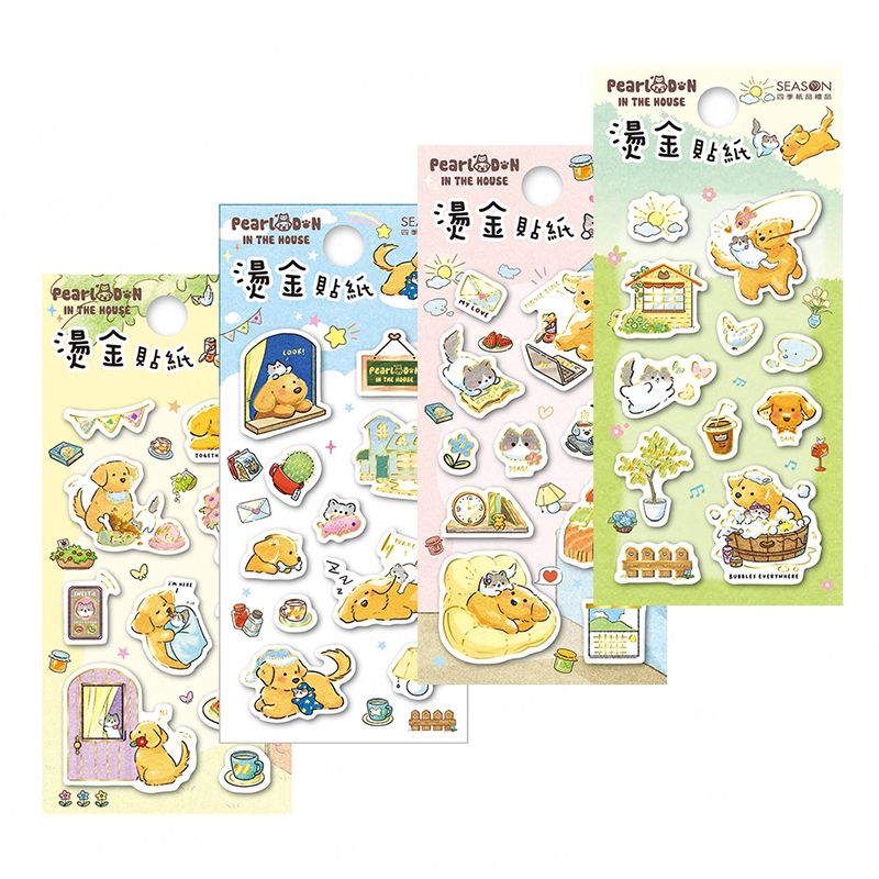 四季紙品 燙金貼紙【TZ2529】