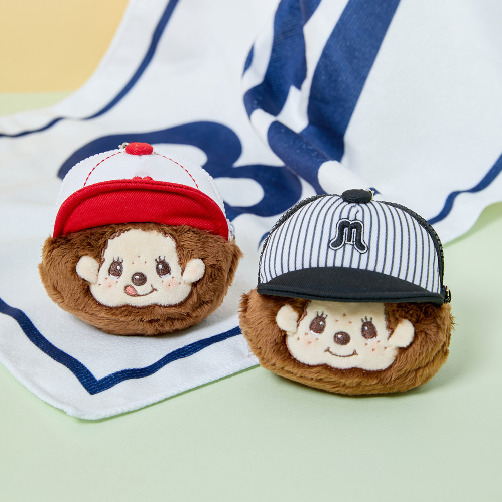 🇰🇷 MONCHHICHI 夢奇奇 蒙奇奇 棒球帽造型 臉部收納包 小包 吊飾 鑰匙圈 / 預購