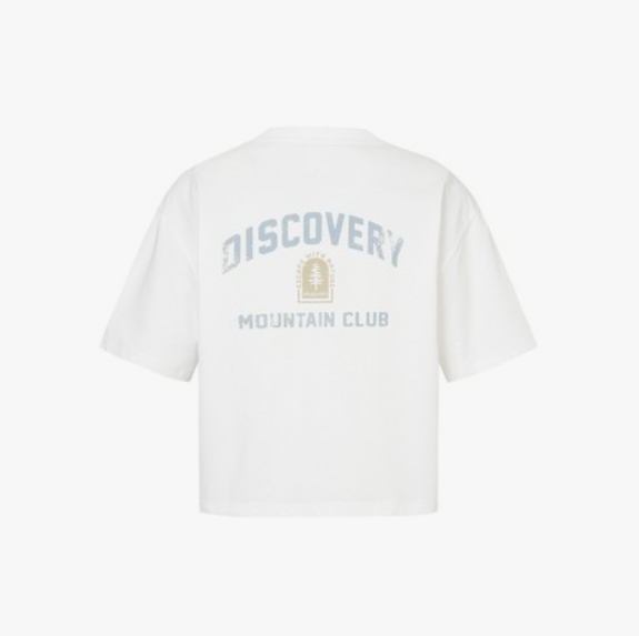 A56 Discovery Expedition 女裝短版印花短袖 T-Shirt - 白色｜DWRS93053-WHS