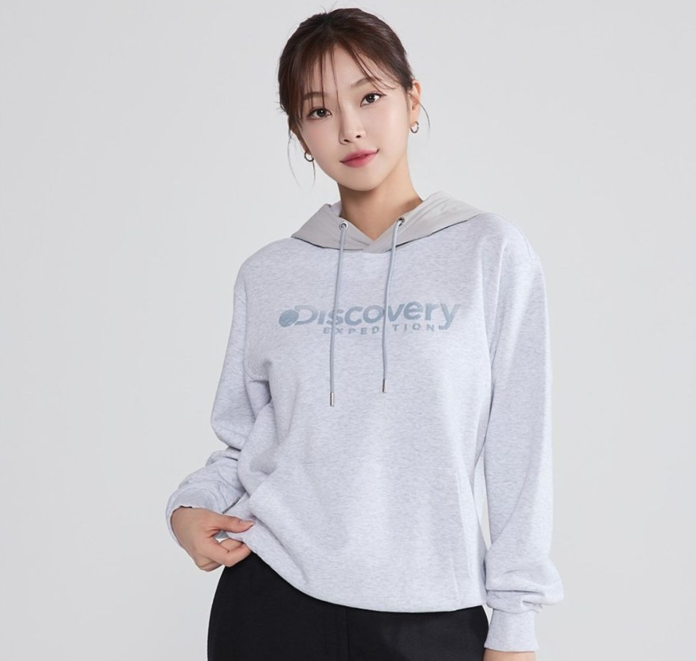 A57 Discovery Expedition 男女同款連帽衛衣 Logographic Hoodie - 灰色｜DXHD21054-MGL