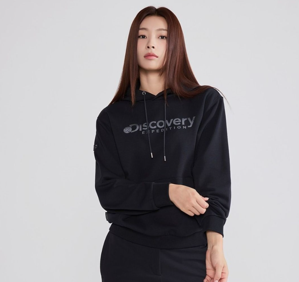 A58 Discovery Expedition 男女同款連帽衛衣 Logographic Hoodie - 黑色｜DXHD21054-BKS