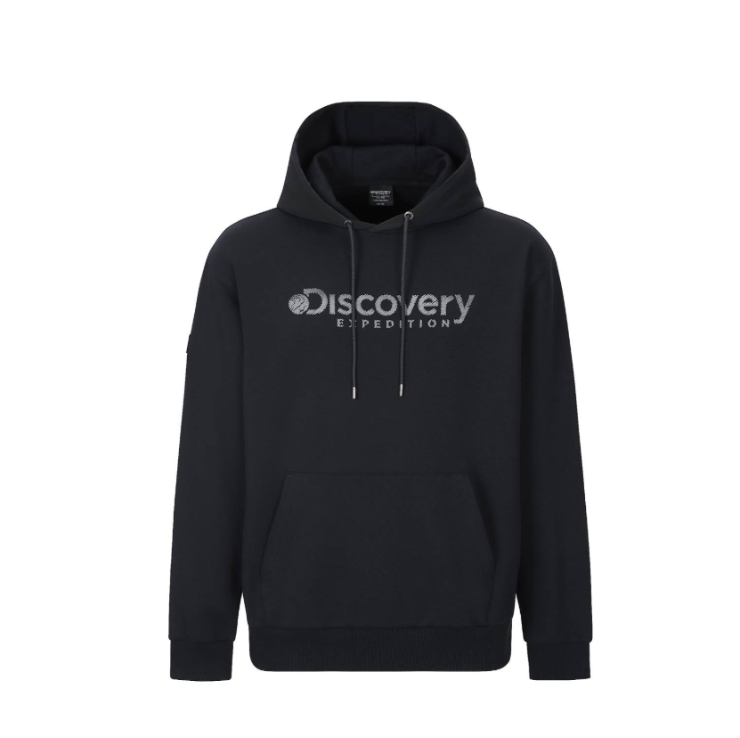 A58 Discovery Expedition 男女同款連帽衛衣 Logographic Hoodie - 黑色｜DXHD21054-BKS
