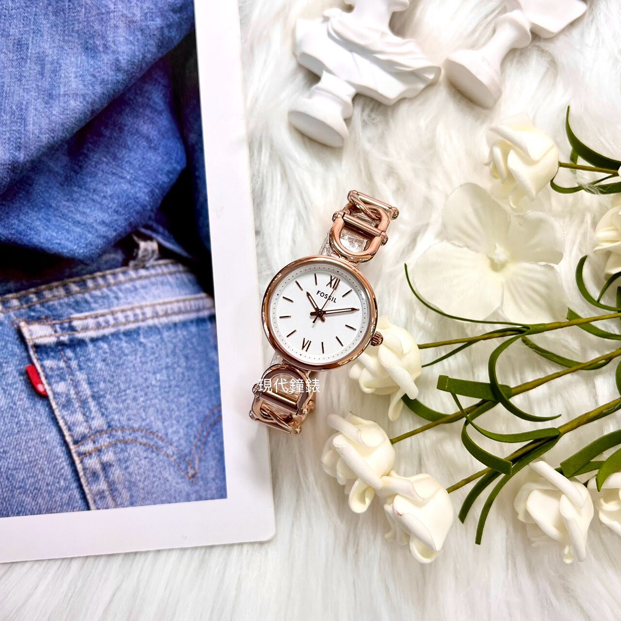 【FOSSIL】復古風尚 ES5273 30mm 現代鐘錶