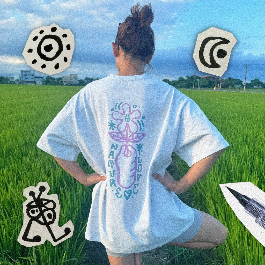 SIGHT Clothing｜Nature Love Tee (Heather Grey)