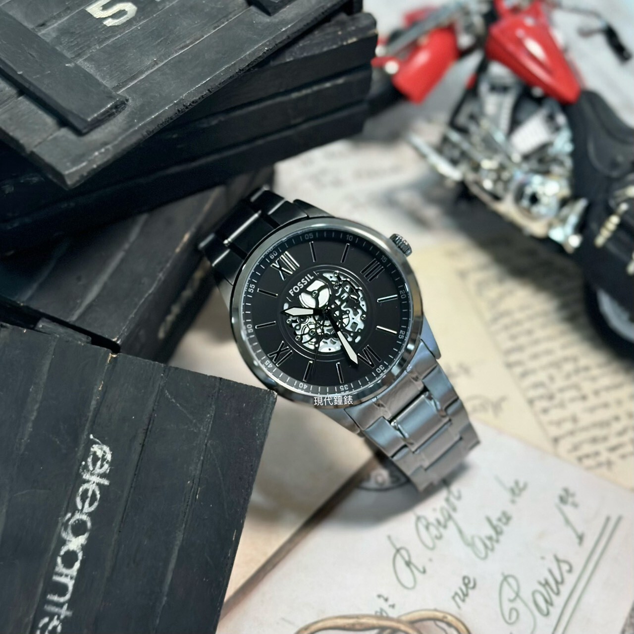 【FOSSIL】Flynn 經典雅仕羅馬數字手錶 BQM7131 48mm 現代鐘錶