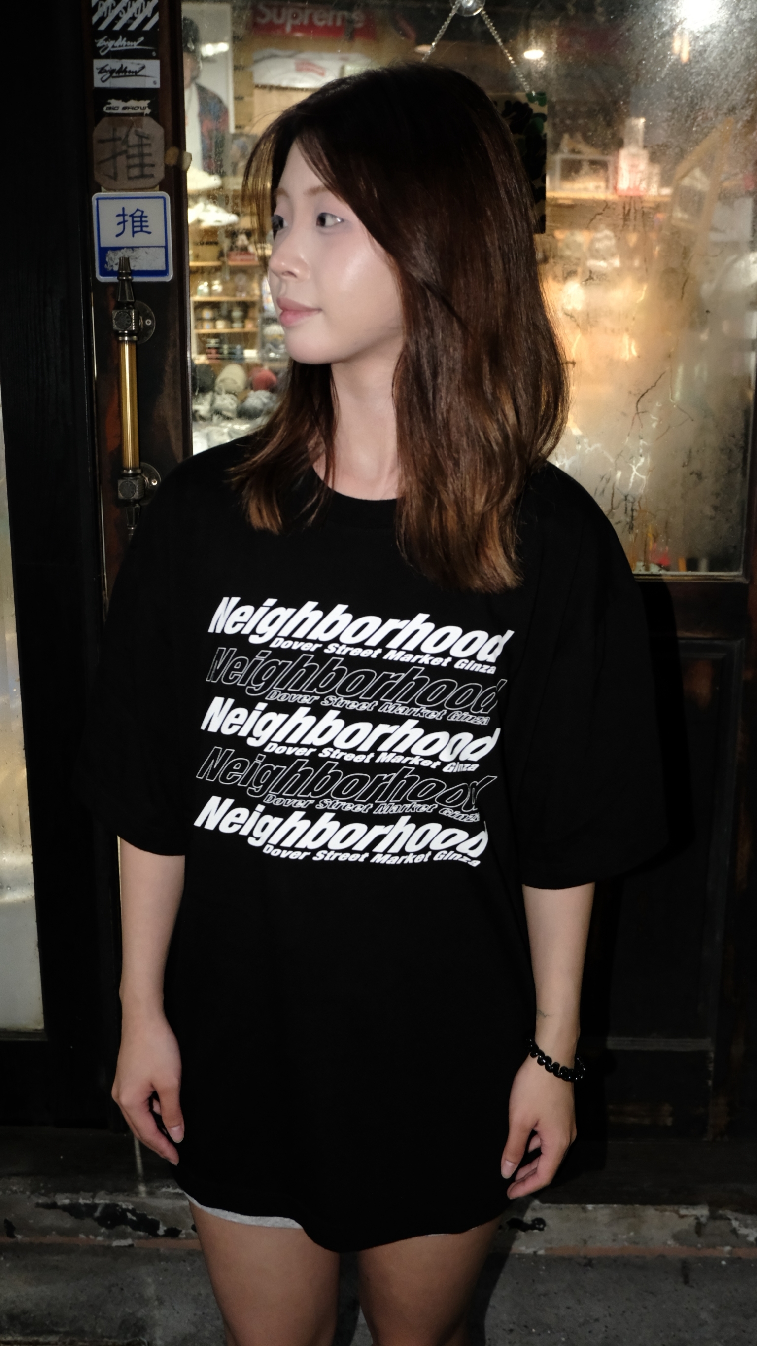 NBHD Dover Street Market X NEIGHBORHOOD 銀座限定 短Tee 黑色 261PCNH-ST26S