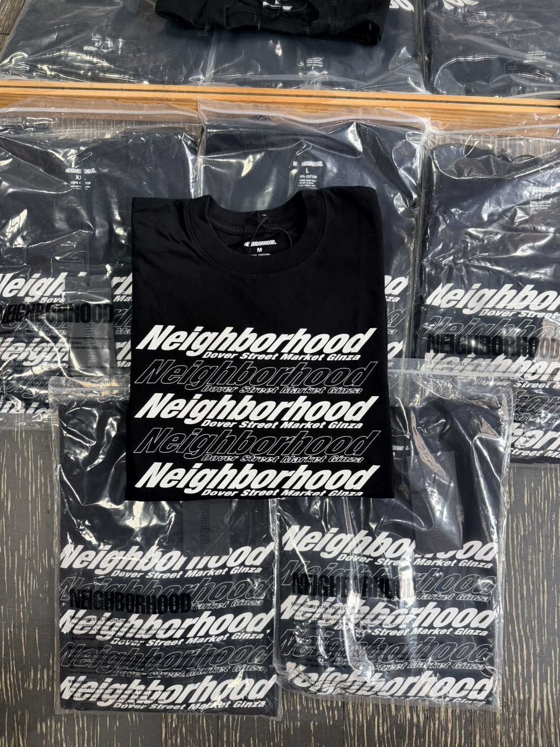NBHD Dover Street Market X NEIGHBORHOOD 銀座限定 短Tee 黑色 261PCNH-ST26S