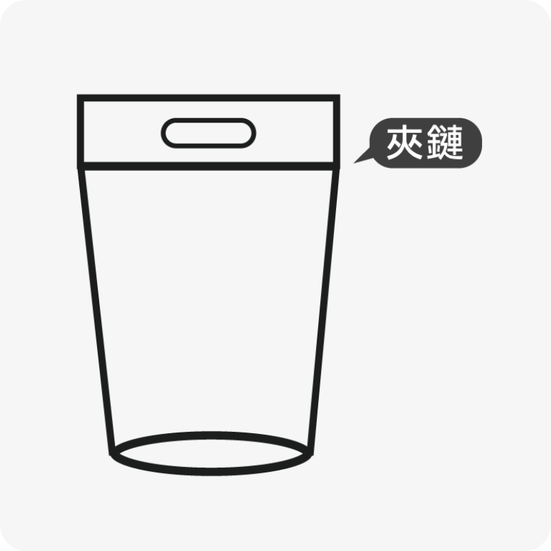 PP手提站立夾鏈袋袋型