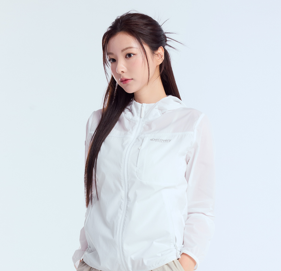 A69 Discovery Expedition 女裝防風連帽外套 - 白色｜DWWJ74053-WHS