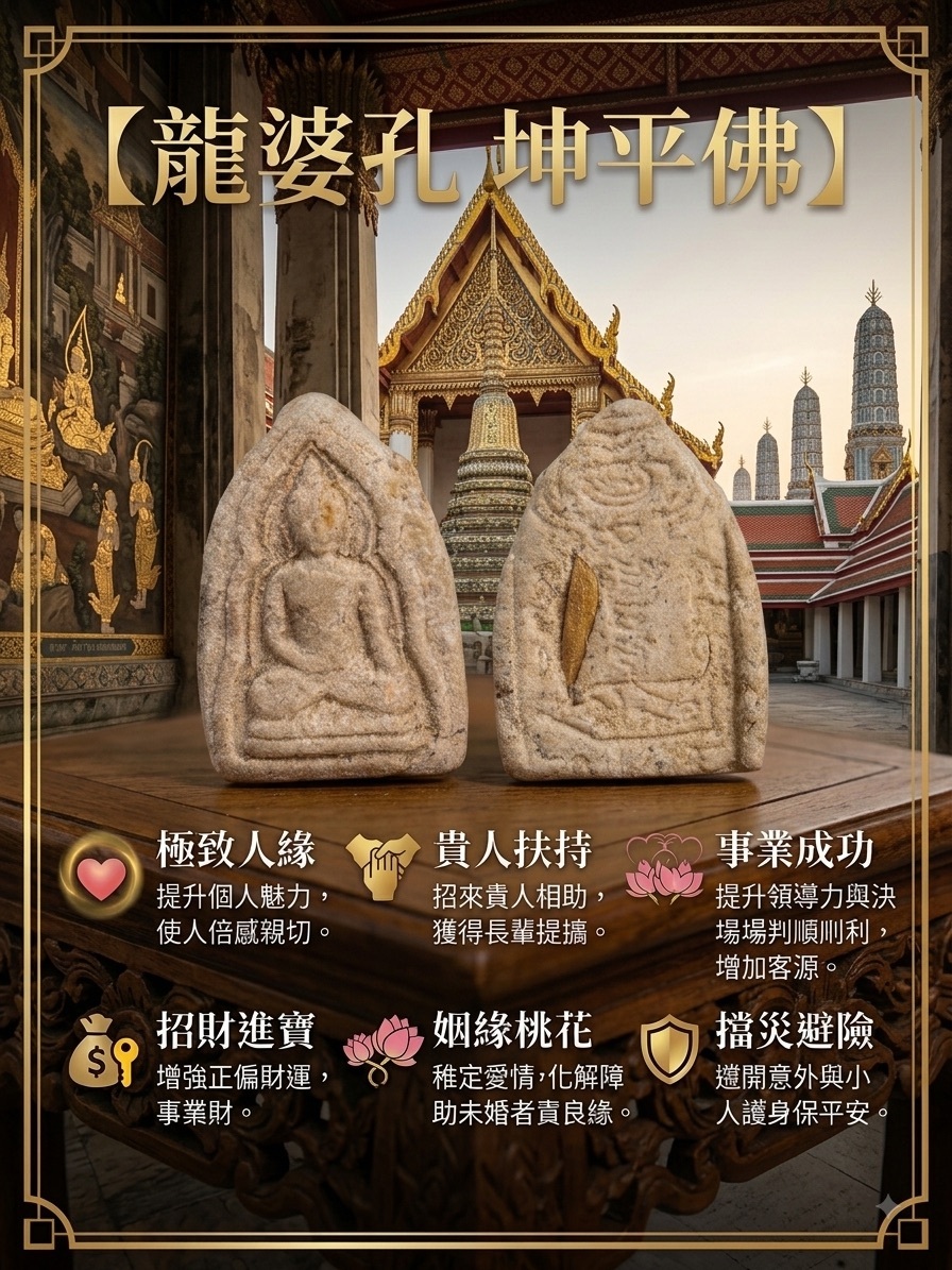 泰國高僧龍婆孔 佛曆 2556 年 盛大大法會加持 坤平佛 （KE194）