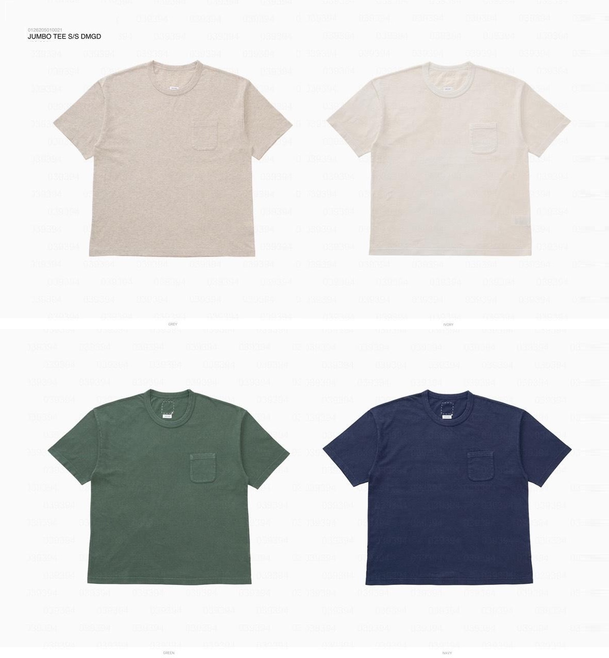 VISVIM 2026 A/W JUMBO TEE S/S DMGD - PRE ORDER ITEM (預訂中)