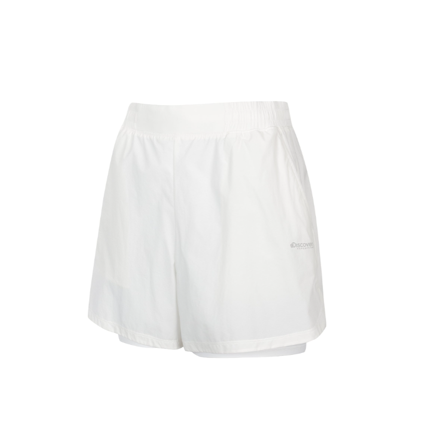 A74 Discovery Expedition 女裝短褲 2IN1 Running Shorts - 白色｜DWSPR2063-WHS