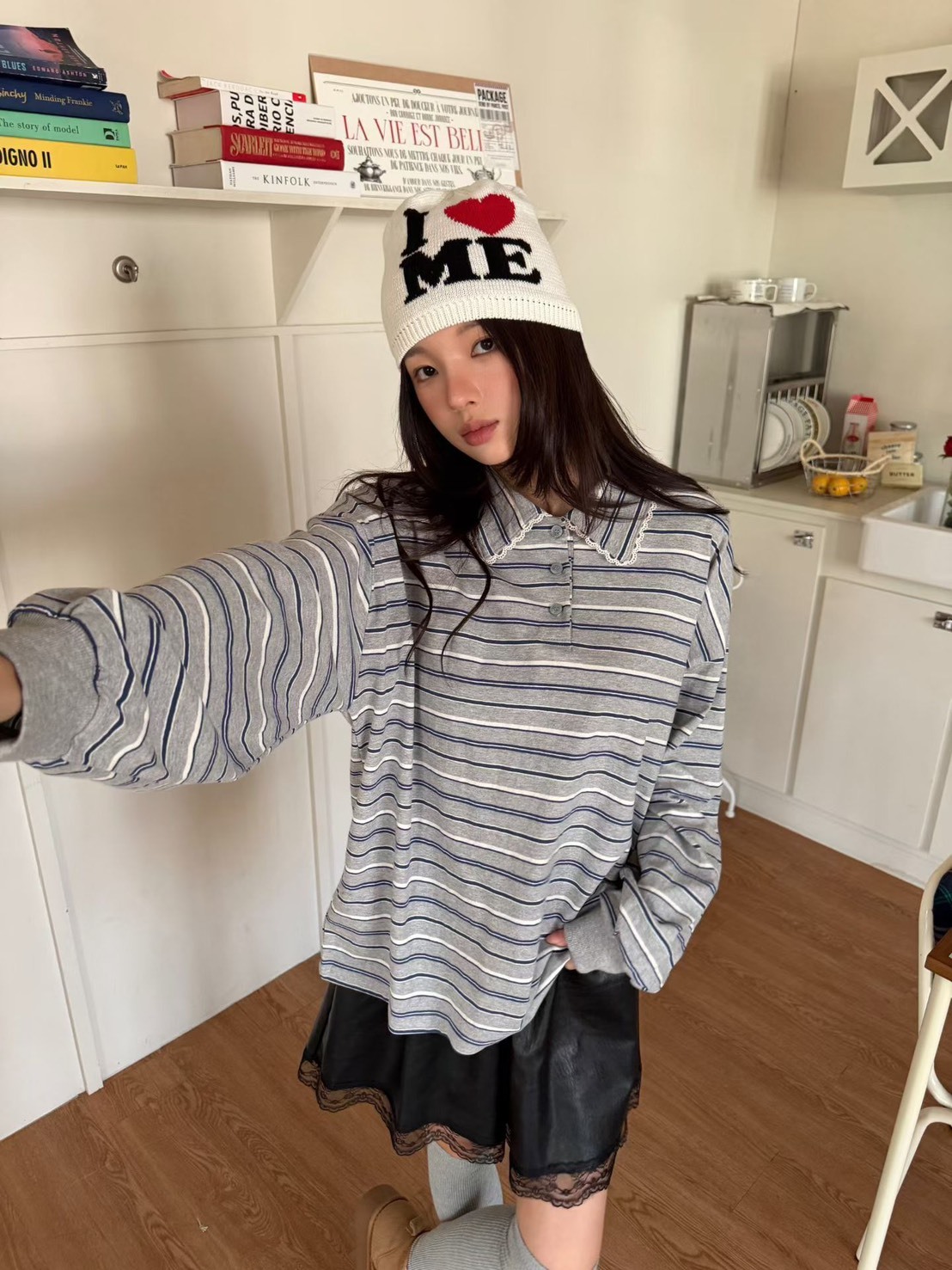 條紋質感POLO衫