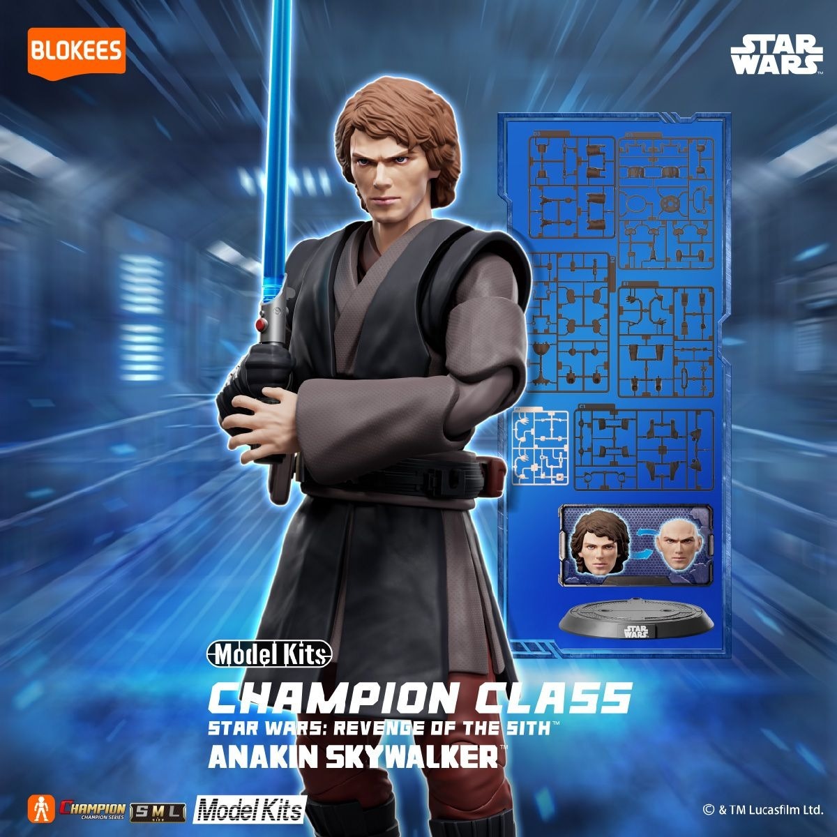 Blokees Figure – Star Wars Champion Class CC08 《Revenge of the Sith》系列 Anakin 黑武士