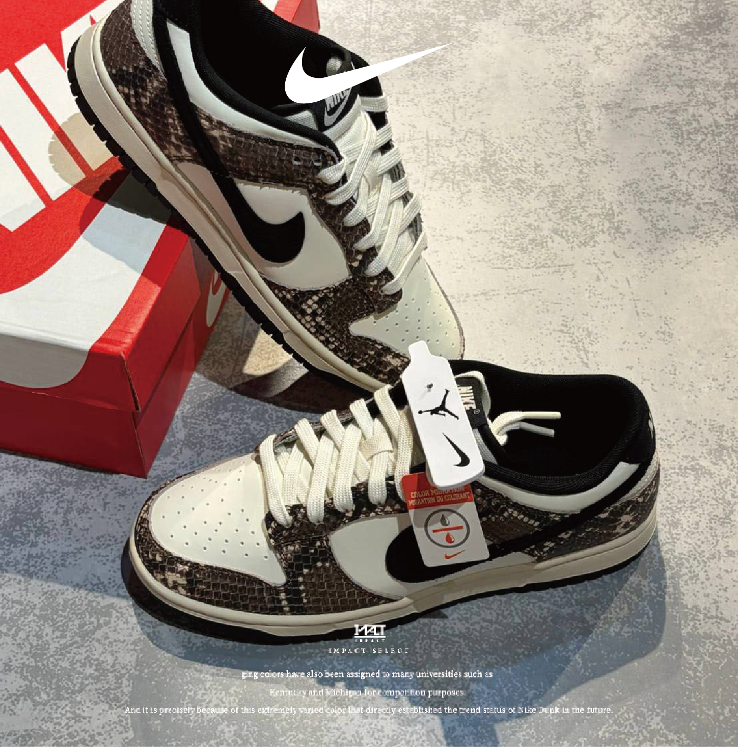 Nike Dunk Low "Snake" 蛇鱗  IO1616-002