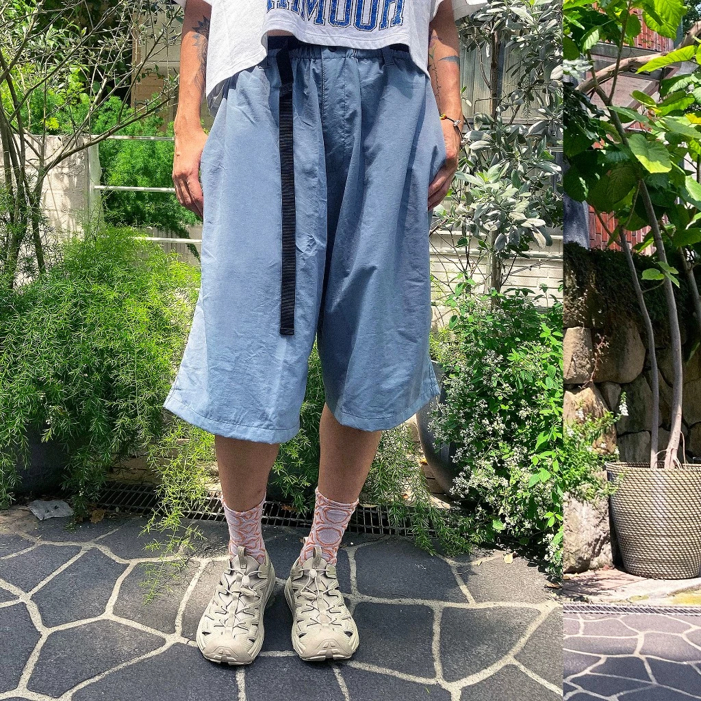 SIGHT Clothing｜Freedom Baggy Capri Short (Mineral Grey)
