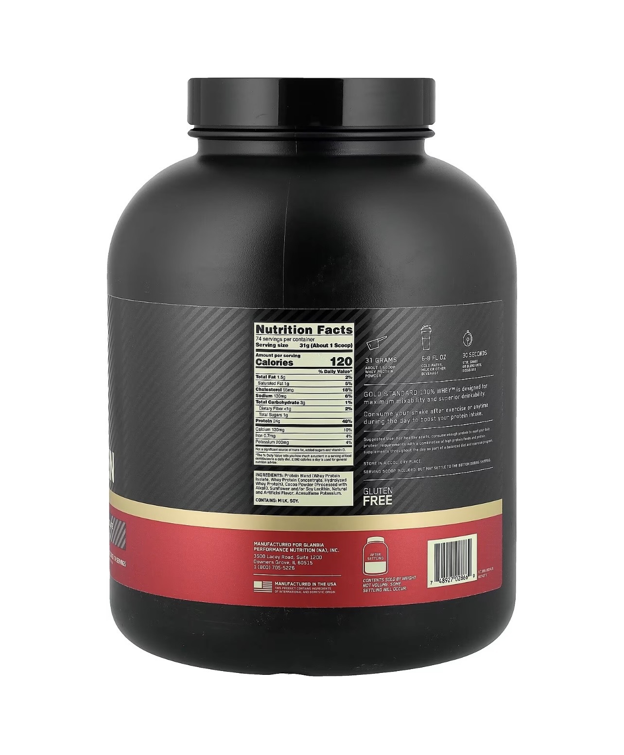 Optimum Nutrition 100%Whey Protein 5lbs