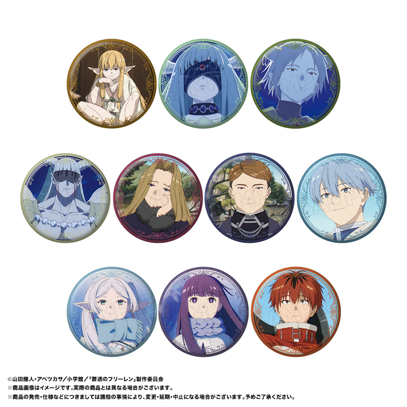 ANICRAFT "Frieren: Beyond Journey's End" Trading Button Badge Vol. 9 (Box of 10)