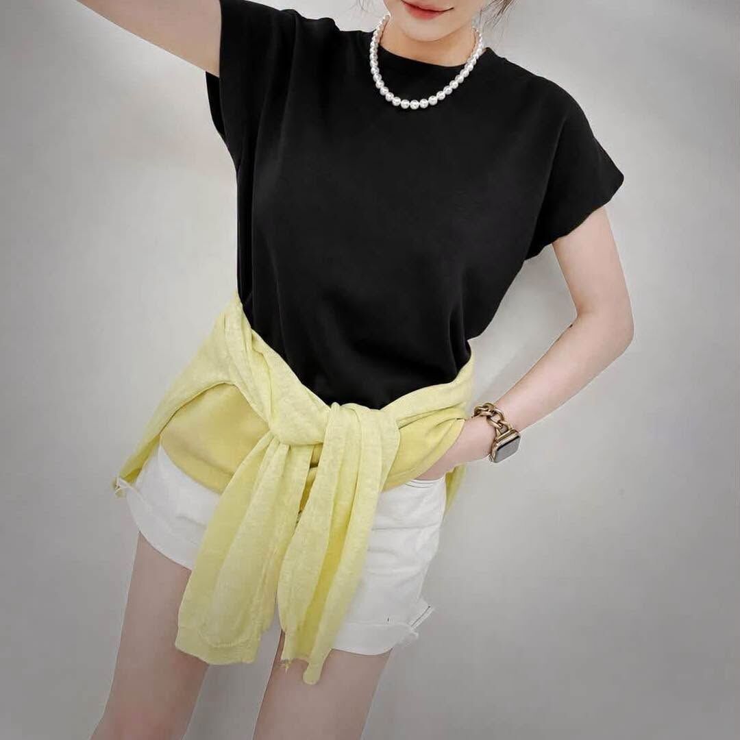 【一定要囤的涼感Q彈素棉tee】（現貨）