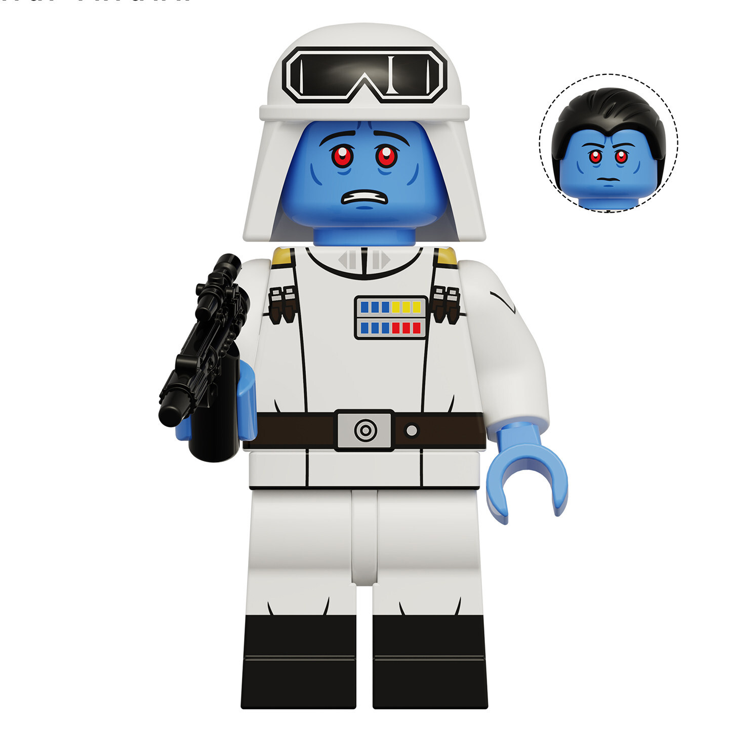 Star Wars Grand Admiral Thrawn Custom Minifigures Fit Lego KDL861 K2390