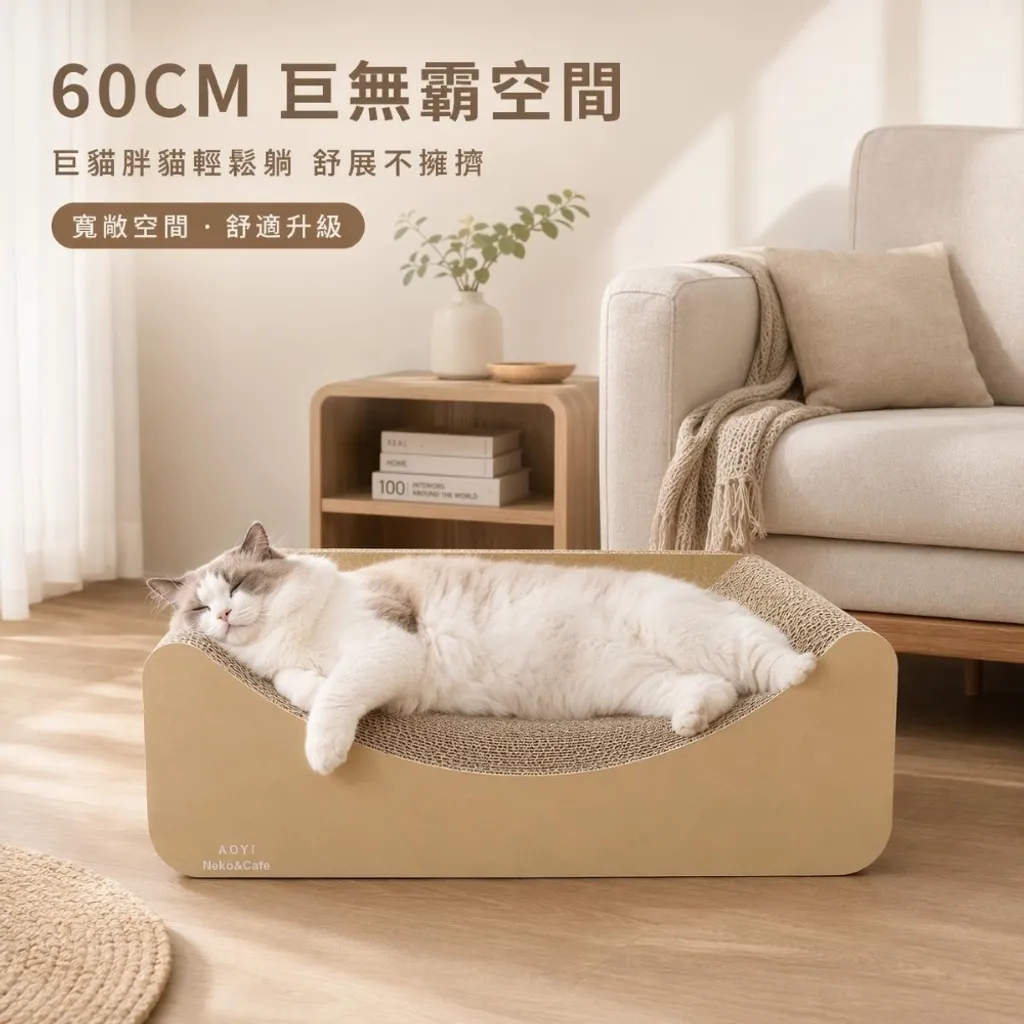 【AOYI奧藝】台灣製日式貓榻榻米沙發躺椅（預購商品）