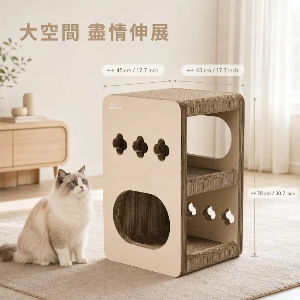 【AOYI奧藝】台灣製法式輕奢風雙三貓跳台（預購商品）