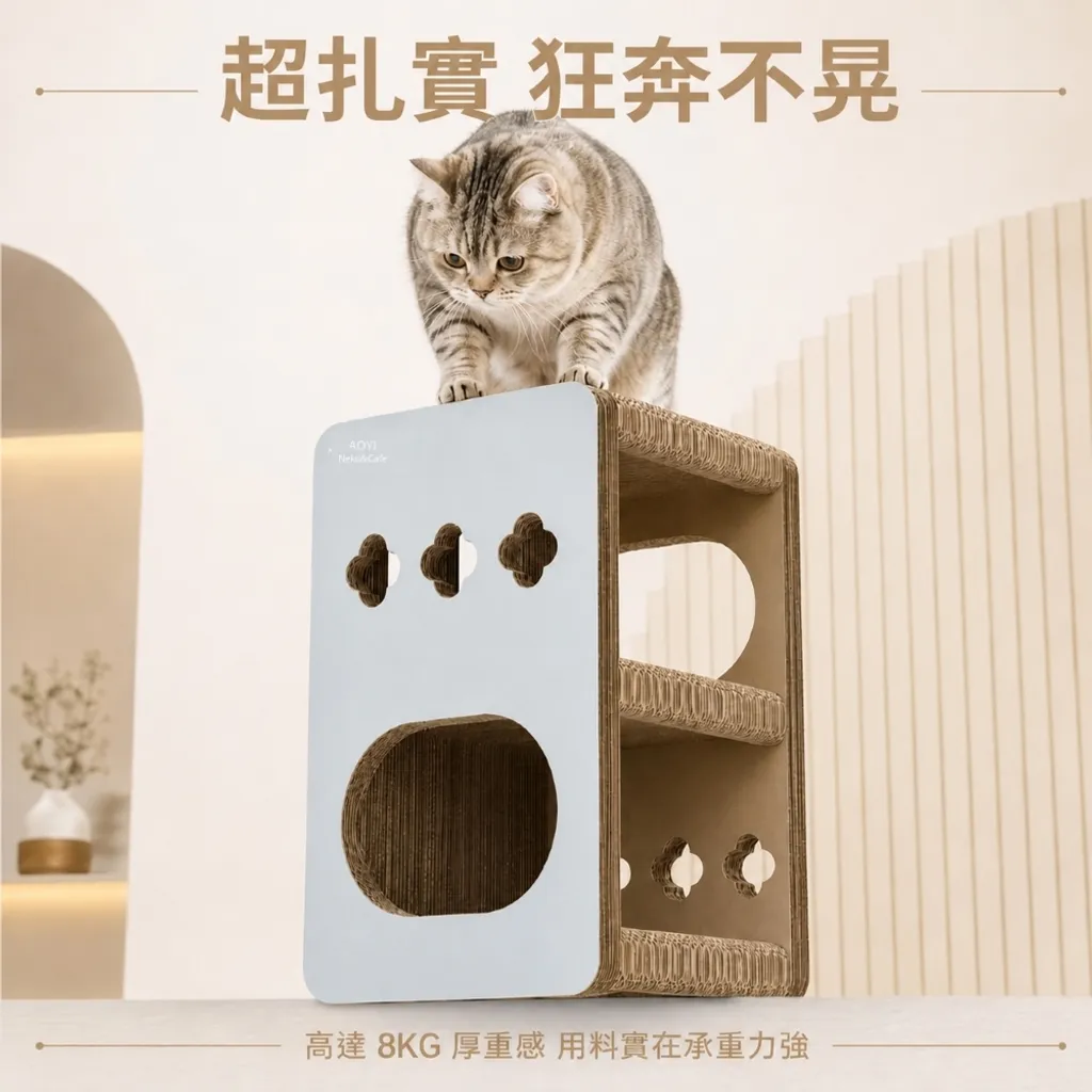 【AOYI奧藝】台灣製法式輕奢風雙三貓跳台（預購商品）